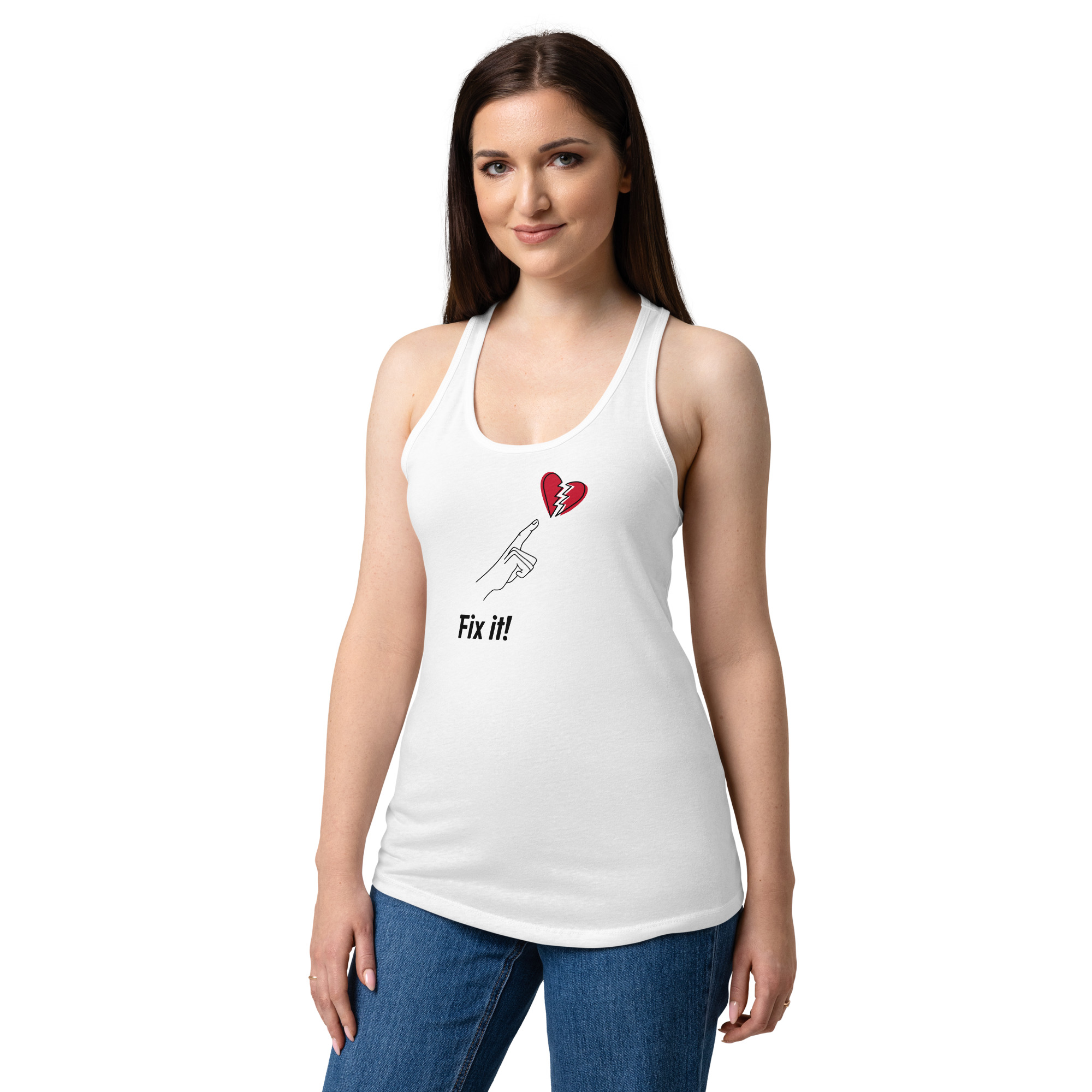 enXbo - Creative (X) Women’s fitted racerback tank top - Image 37